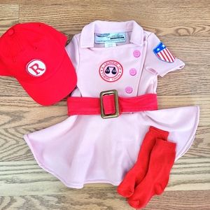 Baby Girls 9/12 month Rockford Peaches A League of Their Own Costume Set